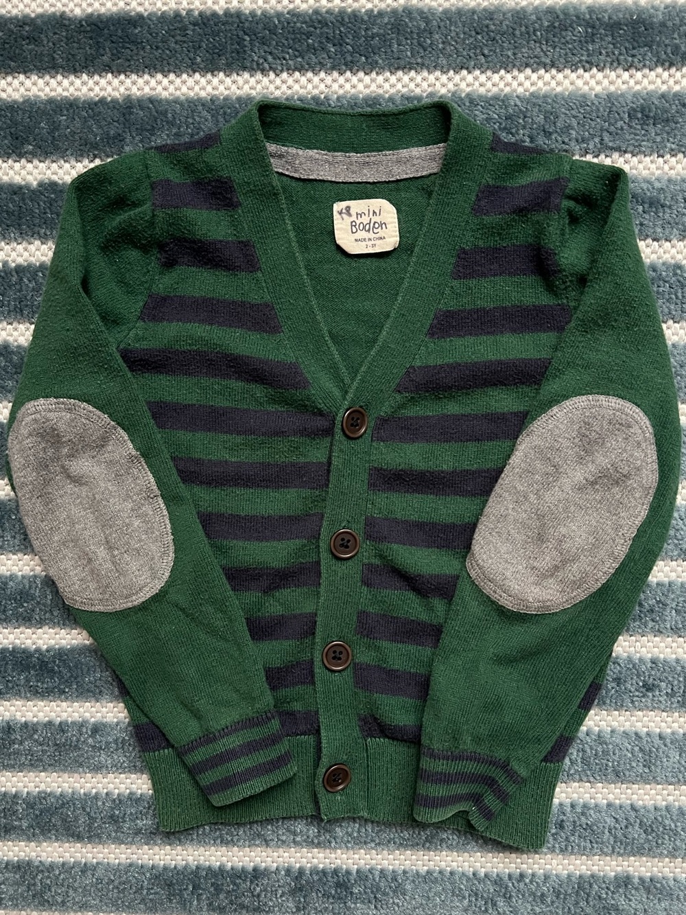 Mini Boden Striped Cardigan 2-3Y